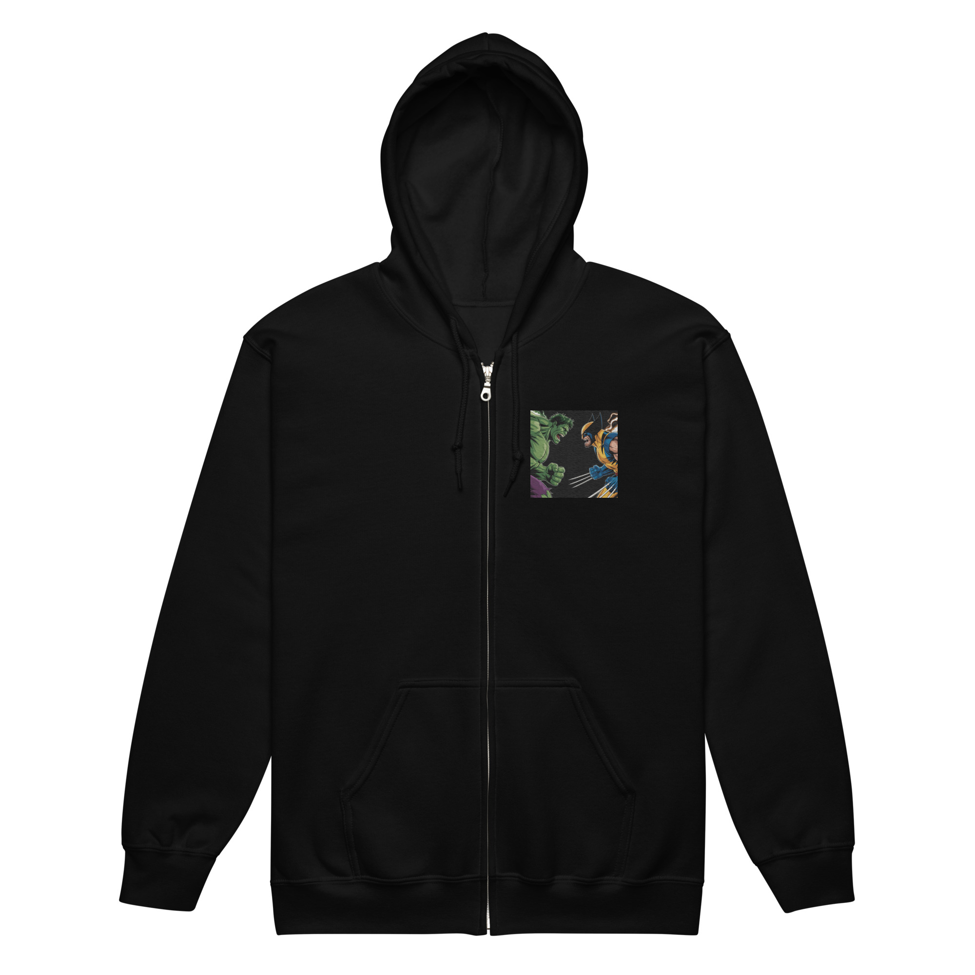 Gym/Casual wear zip up hoodie featuring Wolverine and The Hulk...Beast Mode! - Image 4